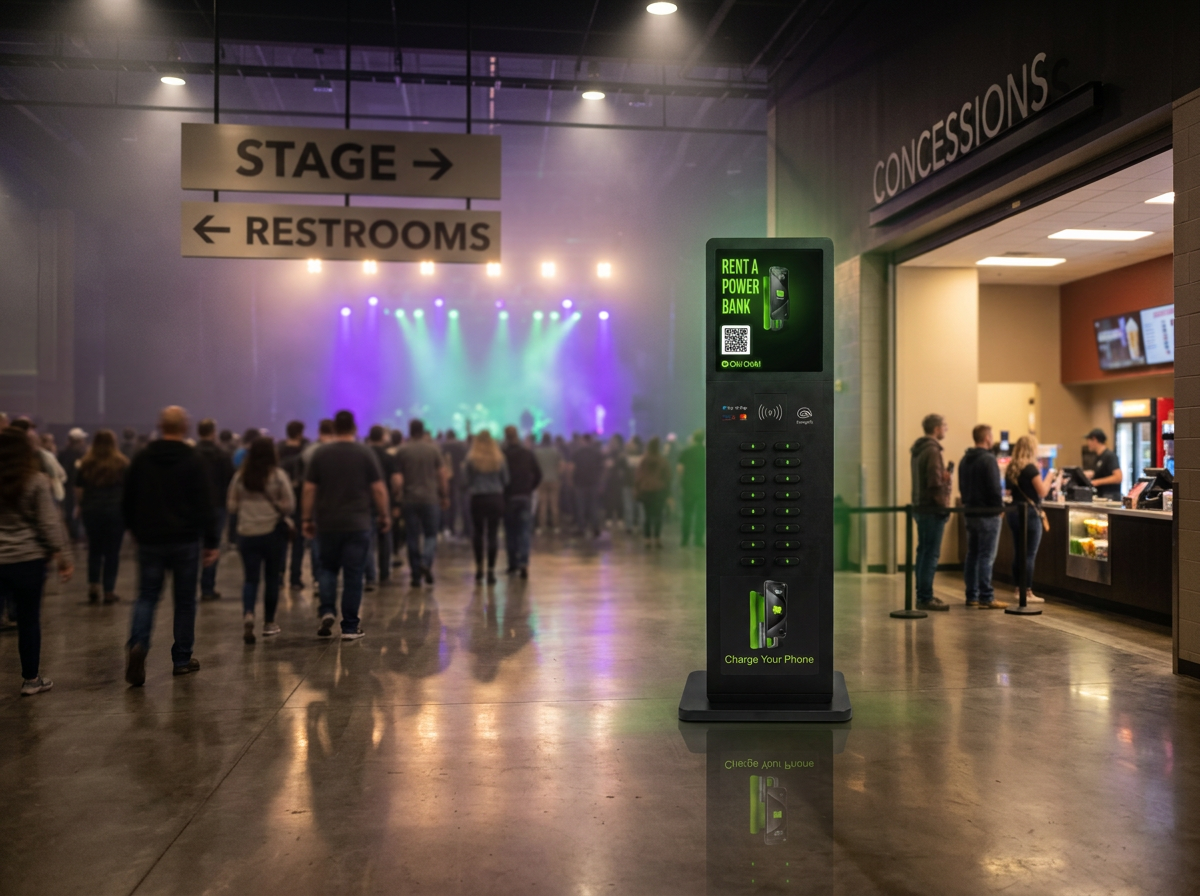 FlyTrap charging station deployed in concert venues